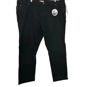 Dickies Womens Black Perfect Shape Stretchy Jean Straight Leg Plus Size 22WR NWT